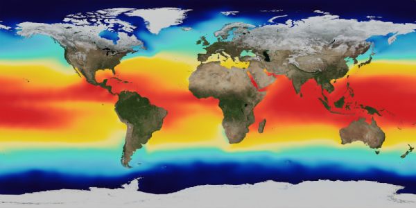 Ocean heat map