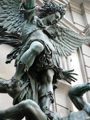 Michael archangel vanquishing the devil. 1603-06. Au Hans Reichle