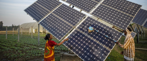 cleaning solar panels India