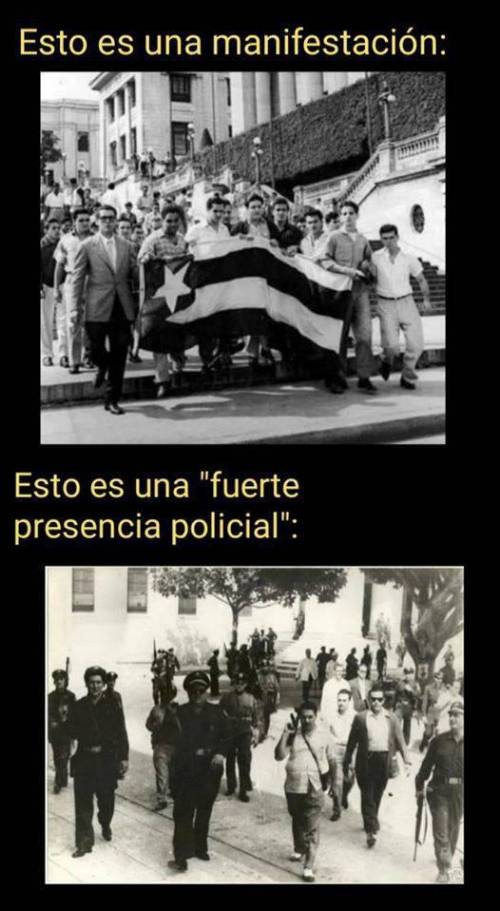 Cuban protest
