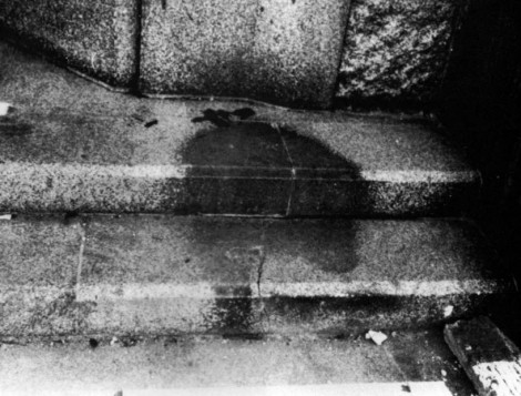 body shadow on steps