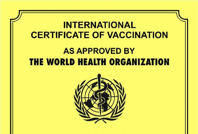 WHO vaccination certificate