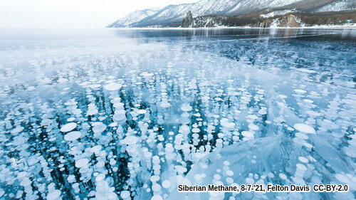 Siberian Methane bubbles
