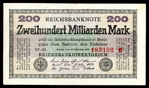 German Reichsbanknote