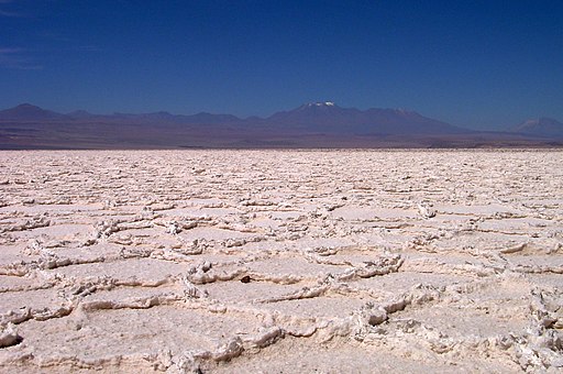 Lithium field, Chile
