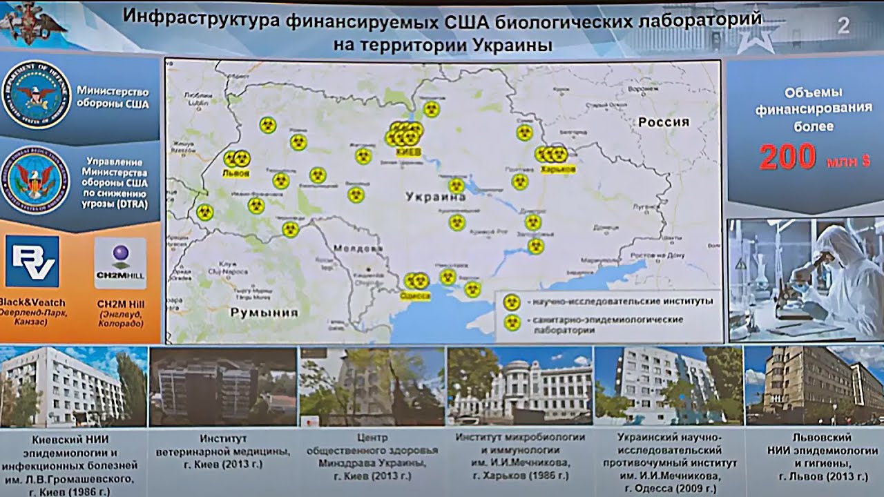 Ukraines Bioweapons labs map