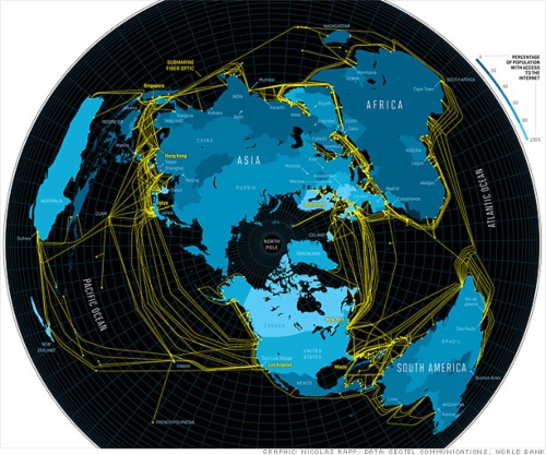 undersea cable map