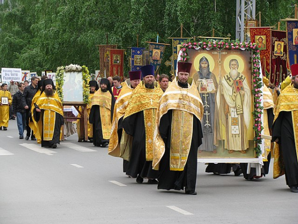 Cross Procession in Novosibirsk