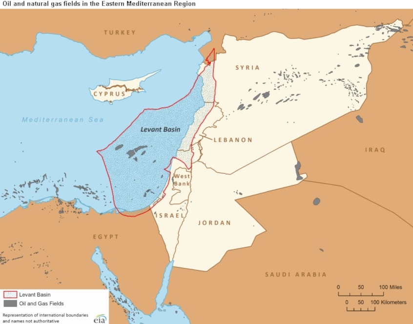 Levant Basin map