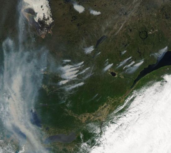 Ontario Quebec wildfires