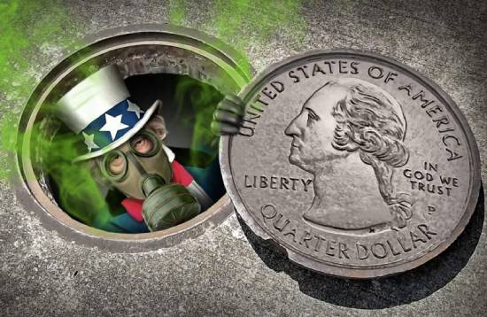Uncle Sam in the sewer