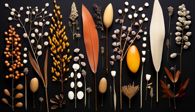 Canonical AI Variety of Seeds Illustrating Diversity of Dispersal Mechanisms 640px Detail 42648