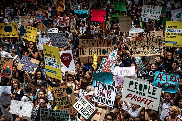 climate protest Sydney Australia