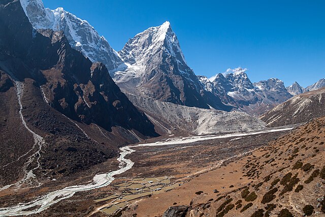 Mount Cholatse in Chola Valley,  Nepal, Himalayas