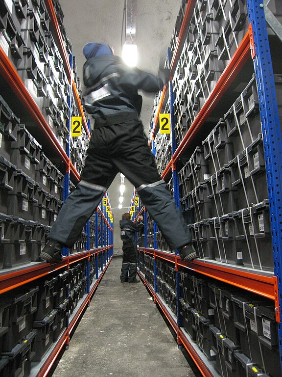 Svalbard seed vault interior