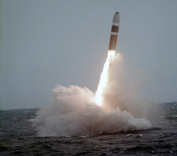 Trident missile launch