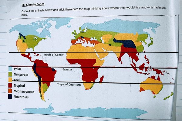 map of world climate zones