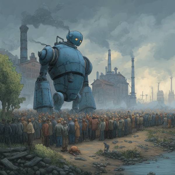 AI robot stealing jobs
