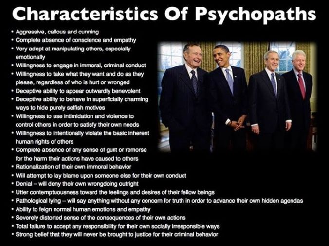 characteristics of psychopaths