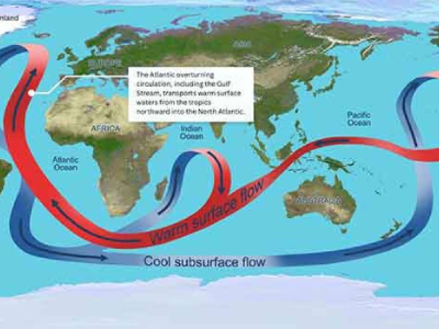 Key Atlantic Meridional Overturning Circulation (AMOC) Likely To Collapse In 2025-2095