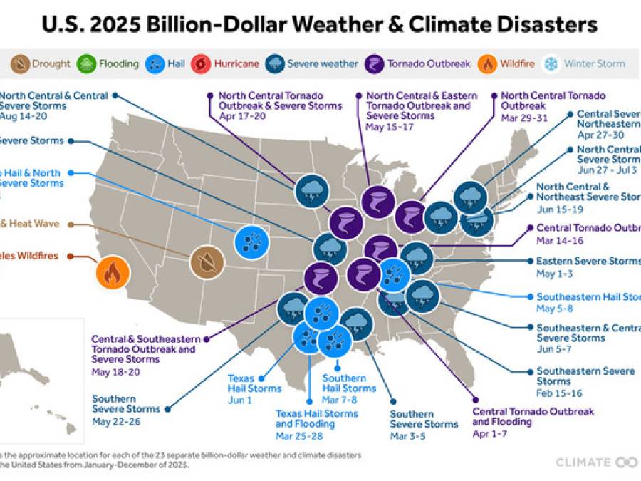 2025 Billion-Dollar Weather Disasters in US